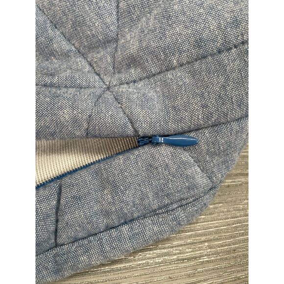 UGG Grey Blue Pillowcase Sham Faux Fur Geometric Triangle Standard Size 20 x 26" - Picture 7 of 11